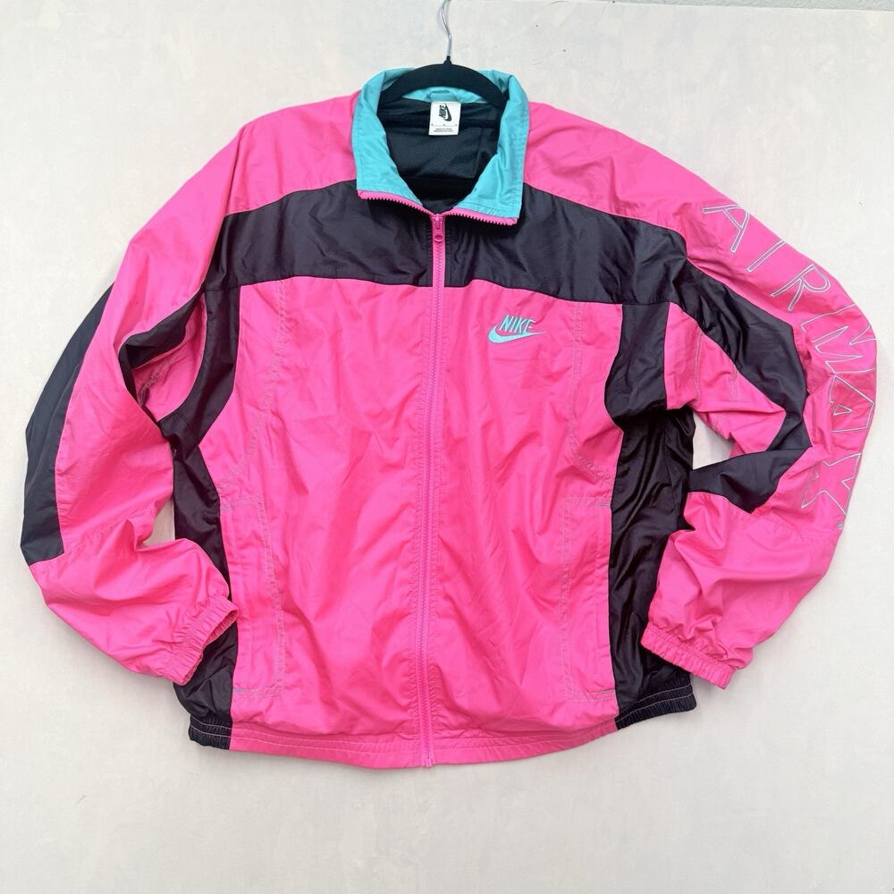 Nike x Atmos Men's NRG Air Max Track Jacket Size M Black Pink Retro CD6132-011 V